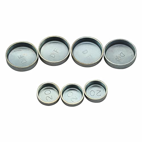 Hconcet Cyl Head & Block Expansion Plug Kit Compatible With Dodge Cummins 5.9L 4Bt, 6Bt 12V 1989-1998, Silver #TOP4