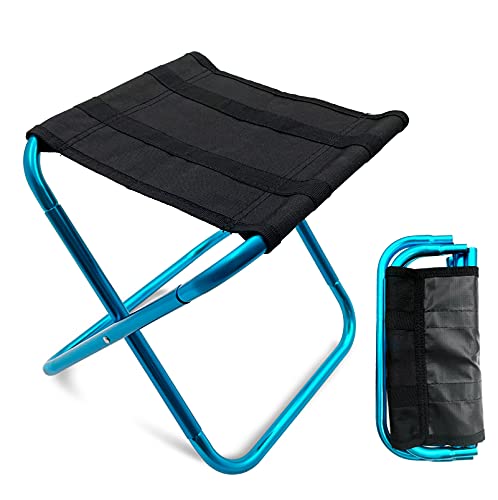 Lyhlya Portable Folding Stool, Camping Stool Mini Size Camping Stool Aluminum Alloy Folding Stool For Travel, Camping, Hiking, Fishing, Gardening With Carry Bag #TOP6