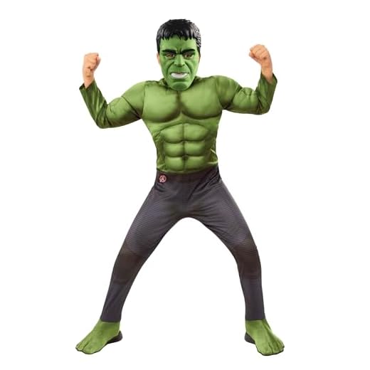 Rubies Marvel-Avengers Endgame Hulk Disfraz, Dibujo Animado, Multicolor, 3-5 años (Rubie'S 700686_S)