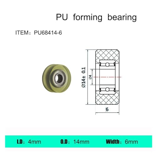 Roulement polyuréthane PU68414-6 pour supprimer le bruit de friction - 3