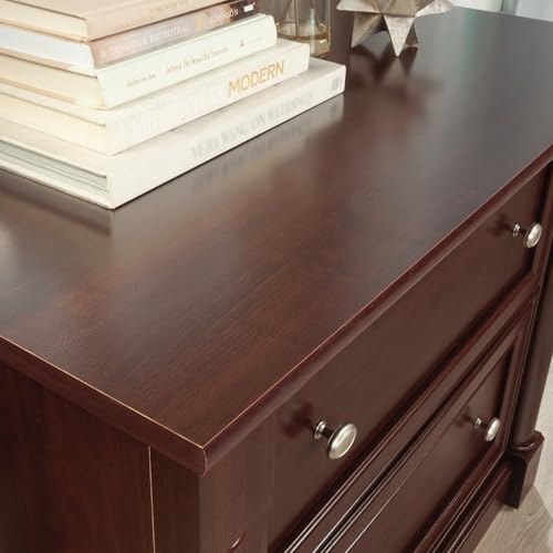 Image of Sauder Palladia File Cabinet with 2 Drawers, Safety Mechanism, Lateral File Cabinet - Select Cherry Finish