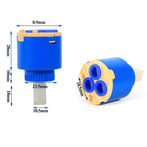 Robinet Mélangeur D'eau à Cartouche En Céramique 35/40 Mm, Robinet De Contrôle Intérieur, Pièce De Rechange Pour Robinet De Cuisine, Accessoires De