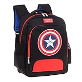 ★ Mochilas de alta calidad: Nuestras mochilas para niños siempre están hechas con materiales, cremalleras y costuras de alta calidad. Nuestro bolso de superhéroe es perfecto para todas las actividades diarias y viene con uno de los superhéroes más populares, el Capitán América y su escudo. Ya sea que se trate de un jardín de infantes, una escuela primaria o un viaje, aquí hay suficiente espacio para satisfacer todas sus necesidades.