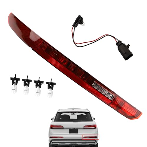 Motarithl Right Passgenger Side Taillight Rear Bumper Tail Light Reflector Assembly Compatible with 2016-2022 Audi Q7 Replaces 4M0945095