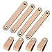 SoundZero 8 pièces poignée en cuir pour meuble, Poignée de Cabinet D'armoire Boutons de Porte de Tiroir en Cuir, poignées de tiroir en cuir, Poignée en cuir pour armoire, cuisine et porte
