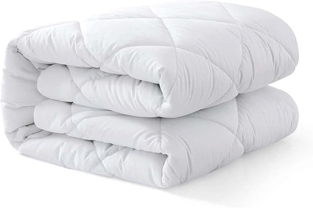 IMFAA Quilted Double Mattress Protector - 30 Cm Stretch Skirt  Double (137x190) Cm Mattress Topper  Anti Allergy and Breathable Fitted Mattress Cover - Not Waterproof. (Double(137x190+30)Cm)