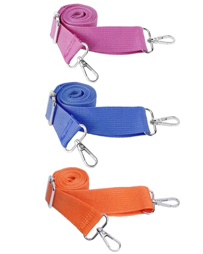 Image of eZAKKA 3 Pcs Purse Straps Replacement Crossbody, 1.37 in Wide Purse Strap Crossbody Shoulder Straps Adjustable for Canvas Bag Crossbody Handbag