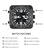 GREENTREEN Militar Relojes Hombres Analógico: Deportivo Cuarzo Reloj con Correa en Silicona Imagen de GREENTREEN Militar Relojes Hombres Analógico: Deportivo Cuarzo Reloj con Correa en Silicona