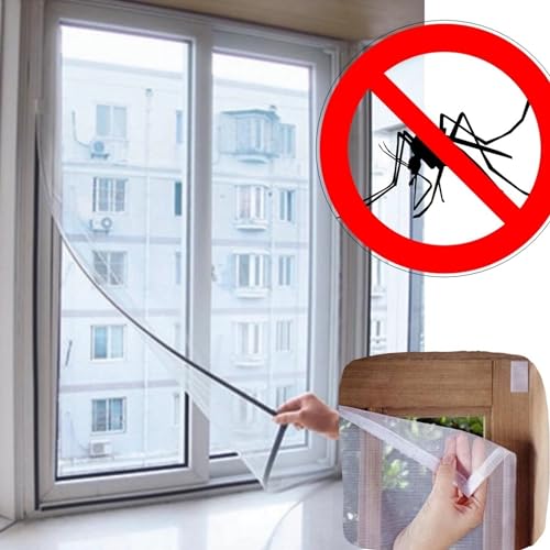 Kit 4 Tela Mosquiteira Premium para Janelas com Fixação Ajustável Contra Insetos - NEXUS MARKET