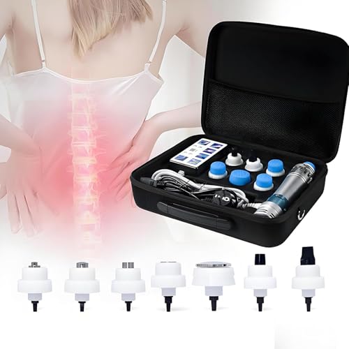 LBMED Dispositivo De Terapia De Ondas De Choque, Máquina De Ondas De Choque con 7 Cabezales De Masaje, Frecuencia Ajustable De 1-18Hz Y Energía De 10-300MJ, Masajeador De Tejido Profundo, No Invasivo LBMED Dispositivo De Terapia De Ondas De Choque, Máquina De Ondas De Choque con 7 Cabezales De Masaje, Frecuencia Ajustable De 1-18Hz Y Energía De 10-300MJ, Masajeador De Tejido Profundo, No Invasivo
