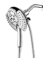 Shower Head with Handheld High Pressure: INAVAMZ Hand Held Shower Head & Rain Shower Head 2-IN-1 Shower Head with 59" Rotatable Stainless Steel Hose, Meet cUPC and CEC Certification