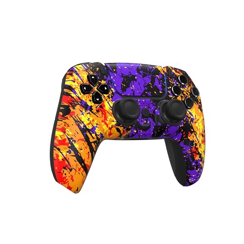 Image of Custom Controllerzz Custom Wireless Controller Compatible with PS5 - Multiple Designs Available (Inferno Galaxy)