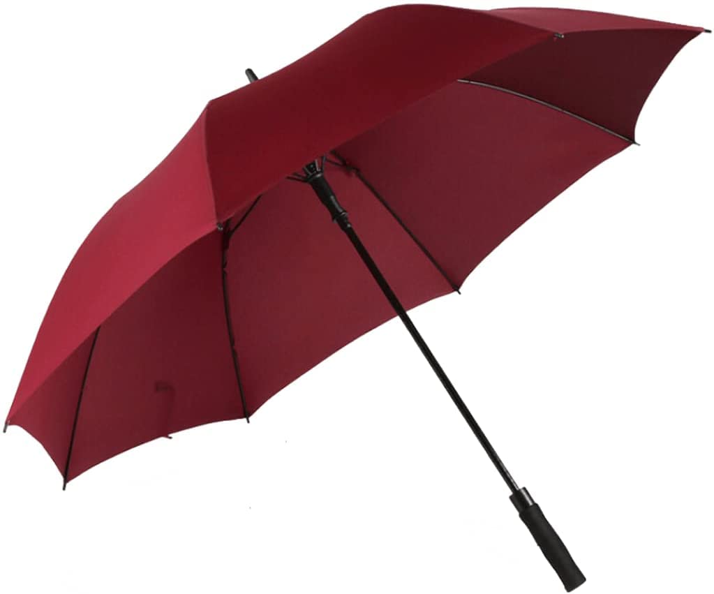 Parasol Damski Duży parasol golfowy Automatyczny otwarty podwójny baldachim wentylowany wiatroszczelna wodoodporna parasola Parasolka Kobieca (Color : Rot, Size : 53 Inch)