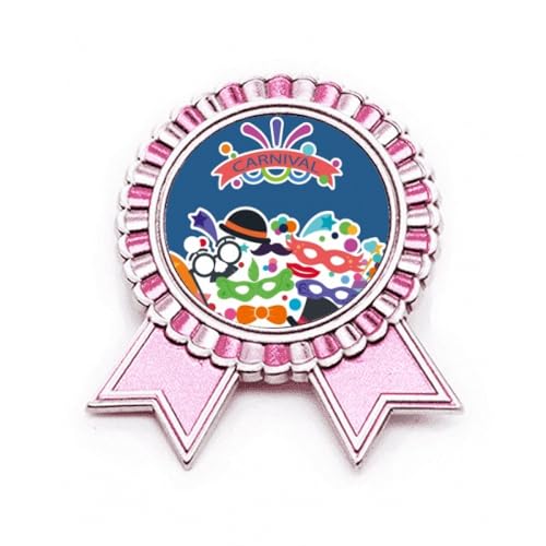 Broche de Venise Happy Carnival Métal Rose M : le cadeau de fête idéal
