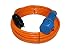 Produktbild netbote24 Adapterkabel CEE Kupplung auf Schuko Gummistecker PUR-Leitung H07BQ-F Panzerkabel 3G1,5 bis 3G2,5 IP44 5-50m (3G2,5; 5m)