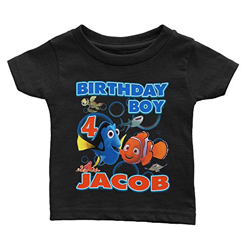 Family Personalized Shirt for Finding Fish Theme Birthday Want