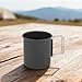 wkao Corrosion Resistant 2.1 Oz Aluminum Cup, Folding Tea Cup for Camping, 4.7 X 3 in Portable Cup, Picnic