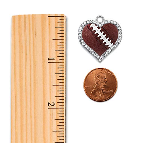 Inspired Silver - Silver Open Heart Charm 18 Inch Necklace with Cubic Zirconia Jewelry2