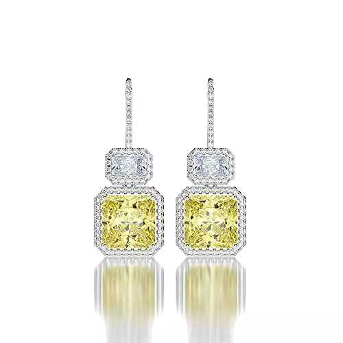 Boucles d'oreilles topazes femmes diamant 4 carat pour un éclat sans irritation