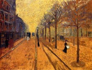 Peinture à l'huile Avenue de Neuilly par Paul Sérusier : Une reproduction de prestige 30x36