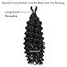 Ssawhair Spanish Curly Feather Crochet Boho Hair For Braiding Pre-Separated Water Wave Human Hair Long Cord Pre-Looped Reusable Feather Crochet Hair Extensions 14Inch 100g 120Strands