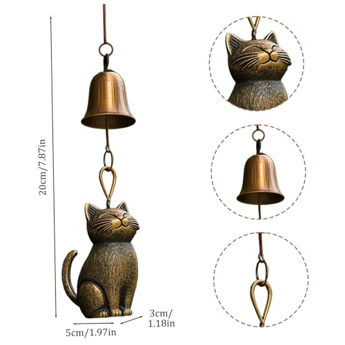 Carillones de viento de gatos como bonitos adornos creativos para regalar 6