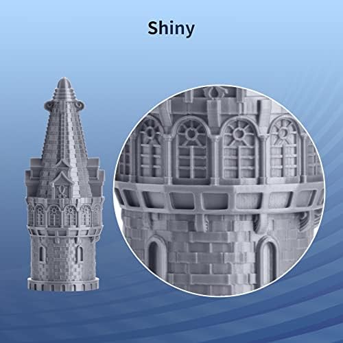 ANYCUBIC Silk PLA Filament 1.75mm, Silver Silk 3D Printer PLA Filament, 1kg(2.2Lbs)/Spool, Dimensional Accuracy +/- 0.05 mm