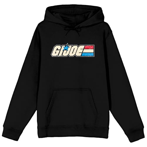 Bioworld G.I. Joe Toy Logo Adult Black Long Sleeve Hooded Sweatshirt