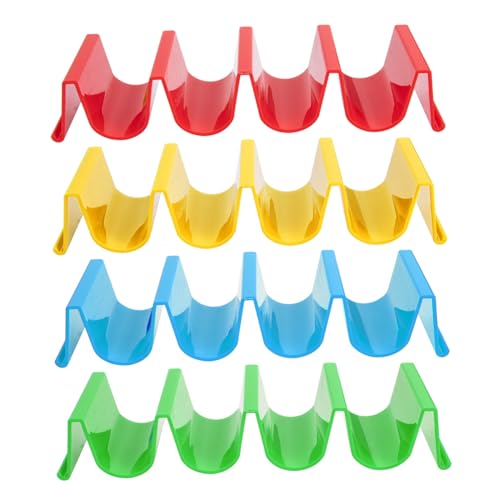 NAMOARLY Taco Holder for Party Burritos Stand Plastic Taco Holder Baking Pancake Set of 4