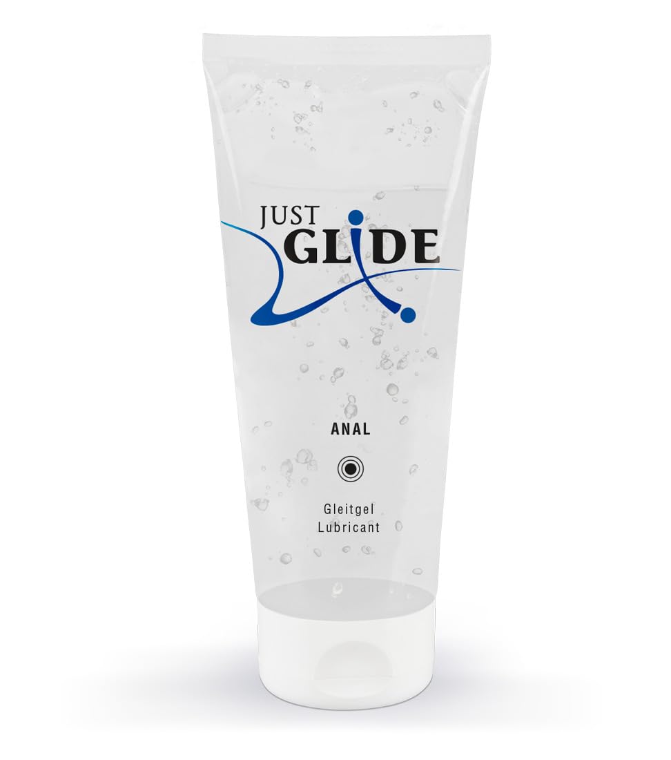 Just Glide Anal - intensives Anal-Gleitgel für Frauen und Männer, wasserbasiert, vegan, fett- und ölfrei, geeignet für Sex-Toys und Kondome, 200 ml