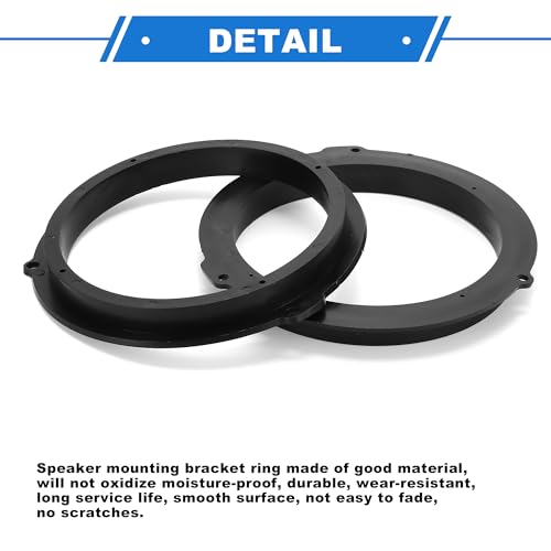VekAuto 2 Set Speaker Spacer Ring Tweeter Speaker Spacer Adapter for Ford Escape 2012-2022 Waterproof for 6.5'' ABS Black Front Rear by VekAuto - Used condition - Image 4