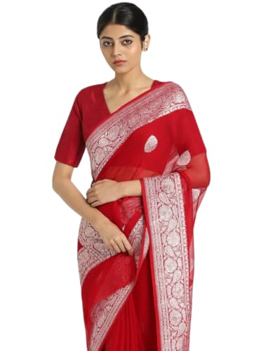 Image of Flosive Women's Cotton Saree With Blouse Piece