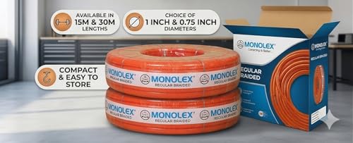 Image of Regular Braided 30 Meter 0.75 (3 /4) inch PVC Hose Pure Orange |Heavy Duty| Oil Free Garden Pipe | Cleaning|Car Washing|Outdoor-Indoor (30 Meter)