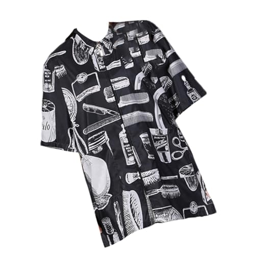 Blouse de coiffure professionnelle LIFKOME vêtement travail coiffeur noir