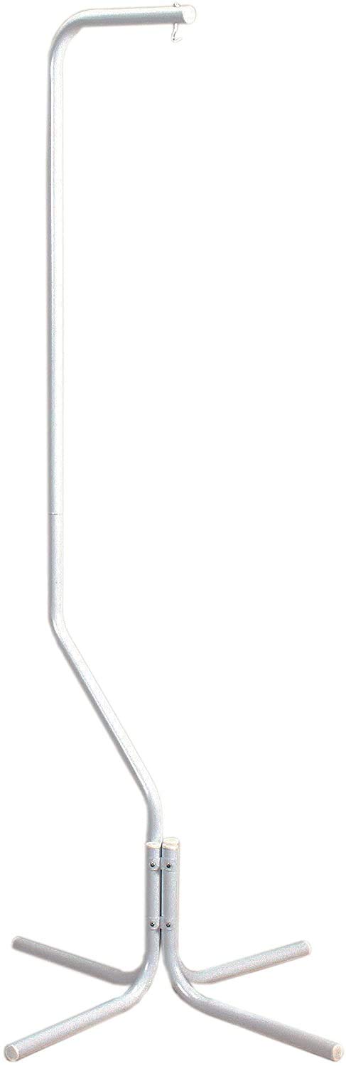 IP Pie 4 Patas Semirecto Blanco para Jaulas. 161 x 60 cm