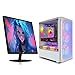 STGAubron Gaming PC Bundle with 24 Inch FHD LED Monitor- GeForce RTX 2060 Super 8G, AMD Ryzen 7 Pro 2700 up to 4.1G, 16GB DDR4, 1TB SSD, RGB Fan x6, Windows 11 Home