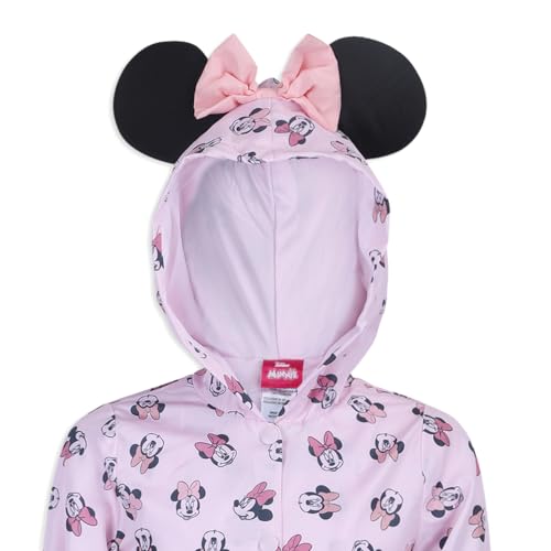 Disney Minnie Mouse Girls Water Resistant Windbreaker Jacket with Ears for Toddler Kids2
