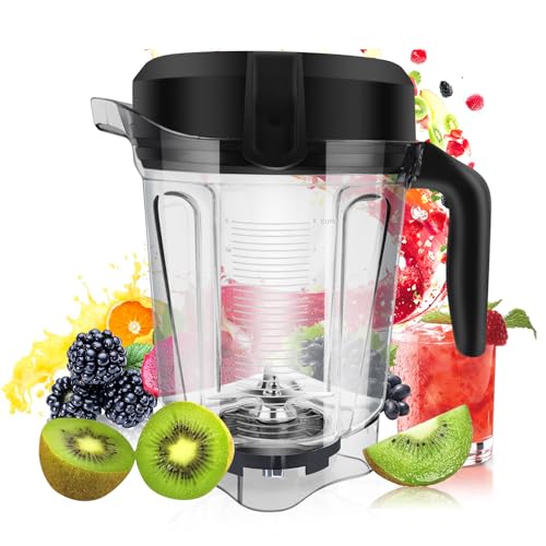 64oz Blender Container Replacement for Vitamix Low-Profile Blender Pitcher 750 5200 5000 6300 7500...