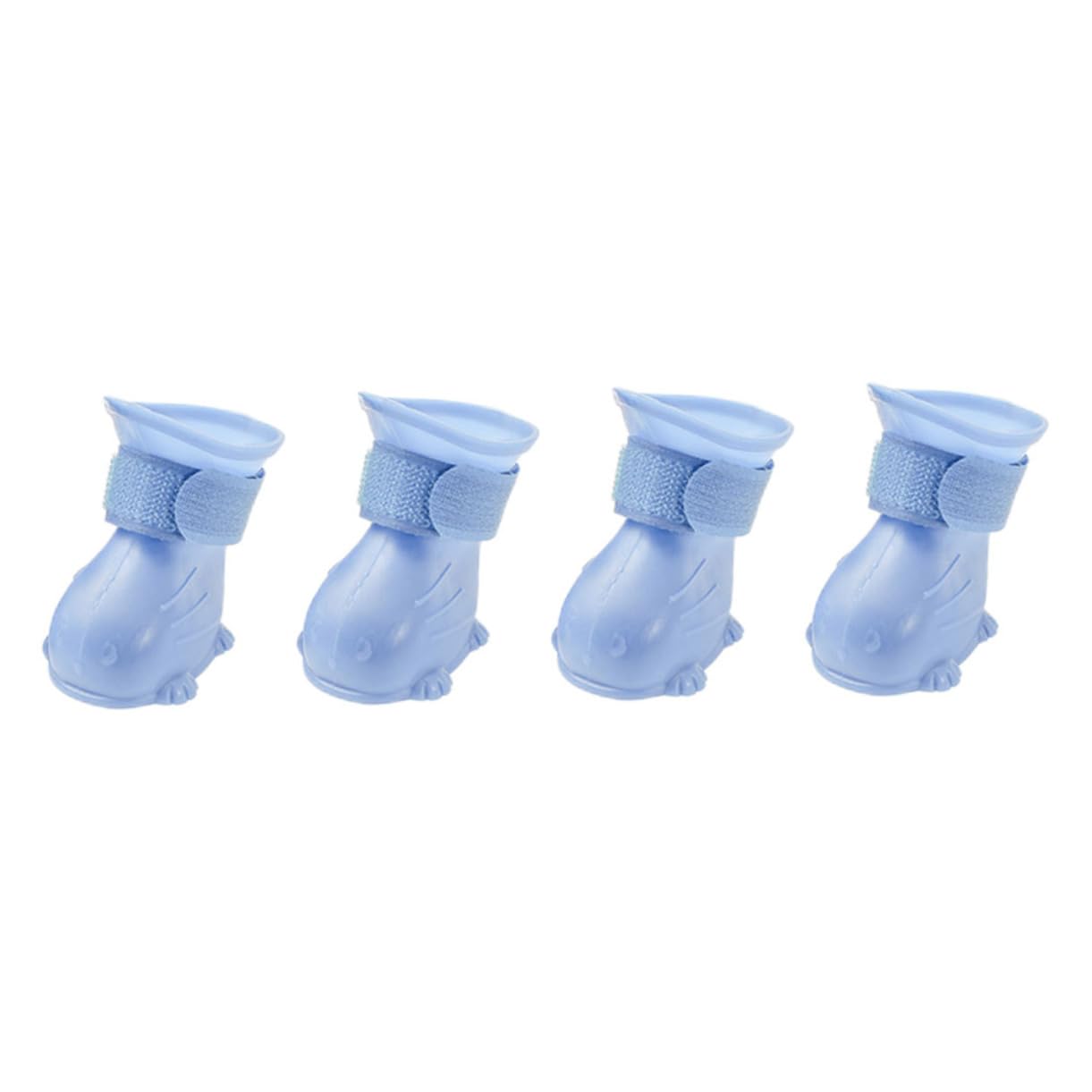 FONDOTIN 4Pcs Dog Rain Boots Slip Puppy Shoes for Outdoor Use Durable and Breathable Dog Footwear for Rainy Days