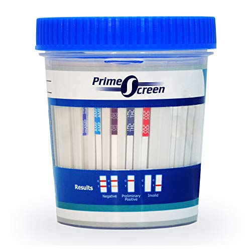 Prime Screen-5 Panel Multi Drug Urine Test Compact Cup (AMP,COC,mAMP/MET,OPI,THC) T-Cup -[1 Pack]-TDOA-254
