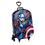 Mochila Infantil Com Rodinha Capitao America - 100614