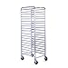 JAXPETY 20 Pan End Load Bun Commercial Dough Baking Full Sheet Pizza Bakers Bakery Rack