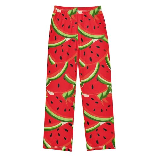 Watermelon Red Fruit Pajama Pants Long Sleep Pant Soft PJ Bottoms Sleepwear