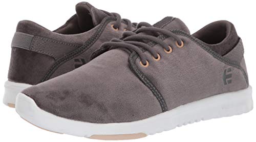 Etnies Women's Scout W's Skate Shoe, Grey/White/Gold, 8 Medium Us #TOP6