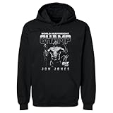 500 LEVEL Jon Jones UFC Men's Hoodie Sweatshirt - Jon Jones UFC 309 Champ WHT (Black, Large)