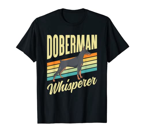 Il divertente regalo dell'uomo che sussurra ai dobermann. Amore: Un'idea di design divertente su proprietario e Pinscher, ma anche Doberman e Dobermann. Divertente design Doberman Whisperer.
