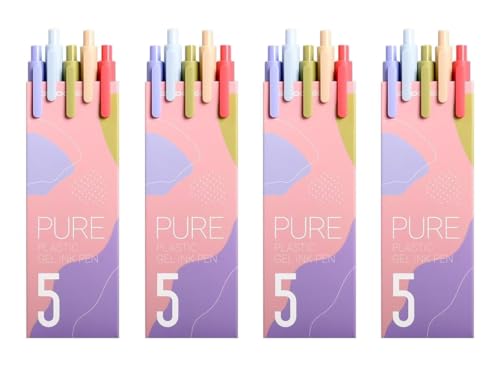Stylos gel pointe fine erofa 20 pièces séchage rapide écriture noire