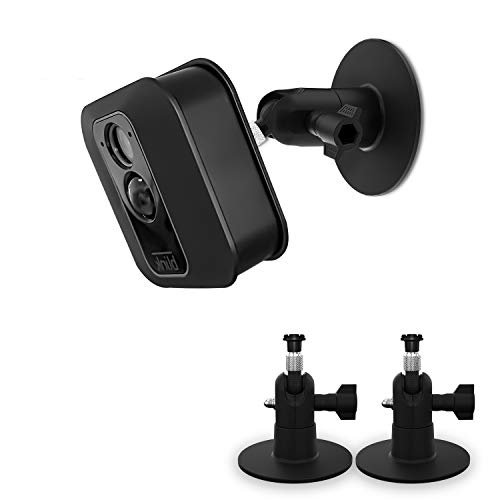 TIUIHU Screwless Wall Mount Kit for All-new Blink Outdoor Indoor Blink XT2 Blink XT, Easy to Install, No Tools Needed, No Mess, No Drilling, Strong Adhesive Mount,Black (2 Pack)