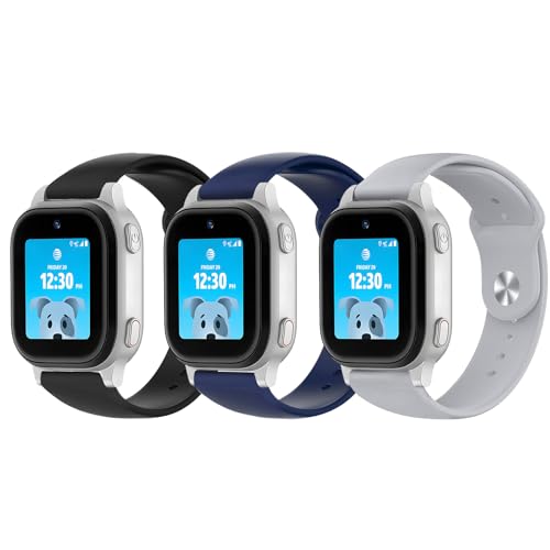 Pack de 3 correas de silicona para AT&T amiGO Jr Watch miniatura 1