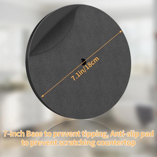 Foto de Toallero de mano para baño, toallero para encimera de baño, cocina, toallero de mano retráctil ajustable en forma de T, 16.5 pulgadas, color negro (imagen 5)